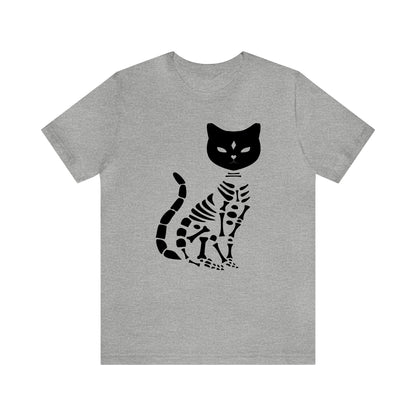 Cat Skeleton - Unisex Halloween T-Shirt