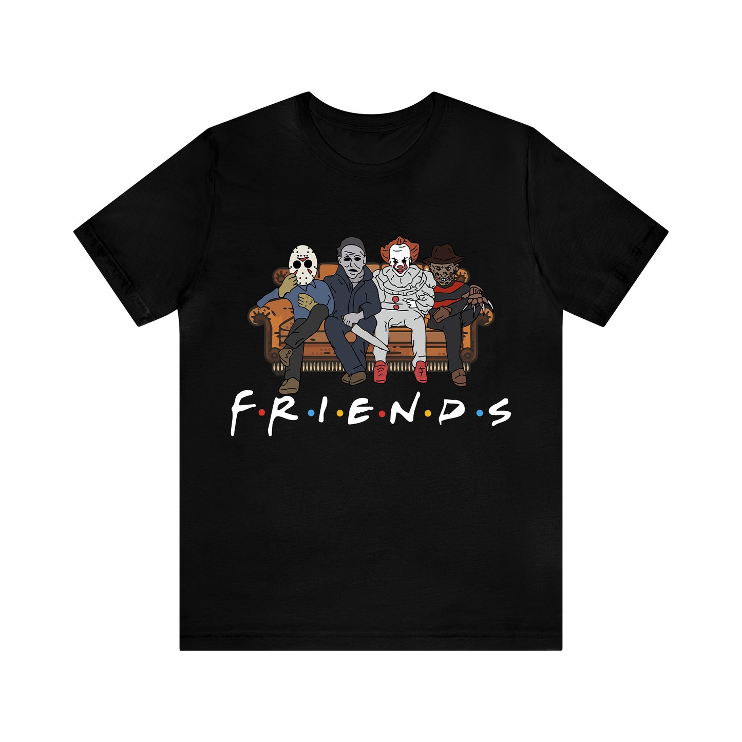 Horror Movie Friends - Unisex Halloween T-Shirt