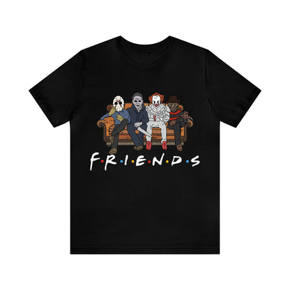 Horror Movie Friends - Unisex Halloween T-Shirt