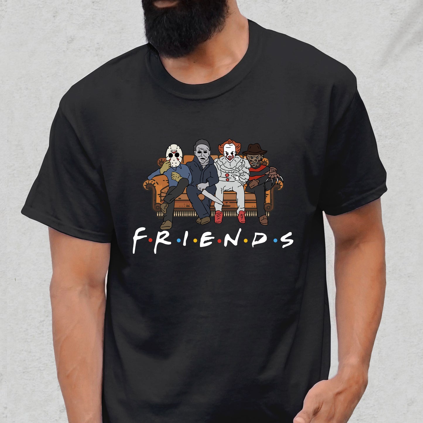 Horror Movie Friends - Unisex Halloween T-Shirt