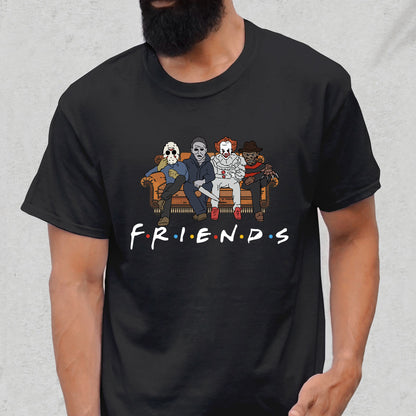 Horror Movie Friends - Unisex Halloween T-Shirt