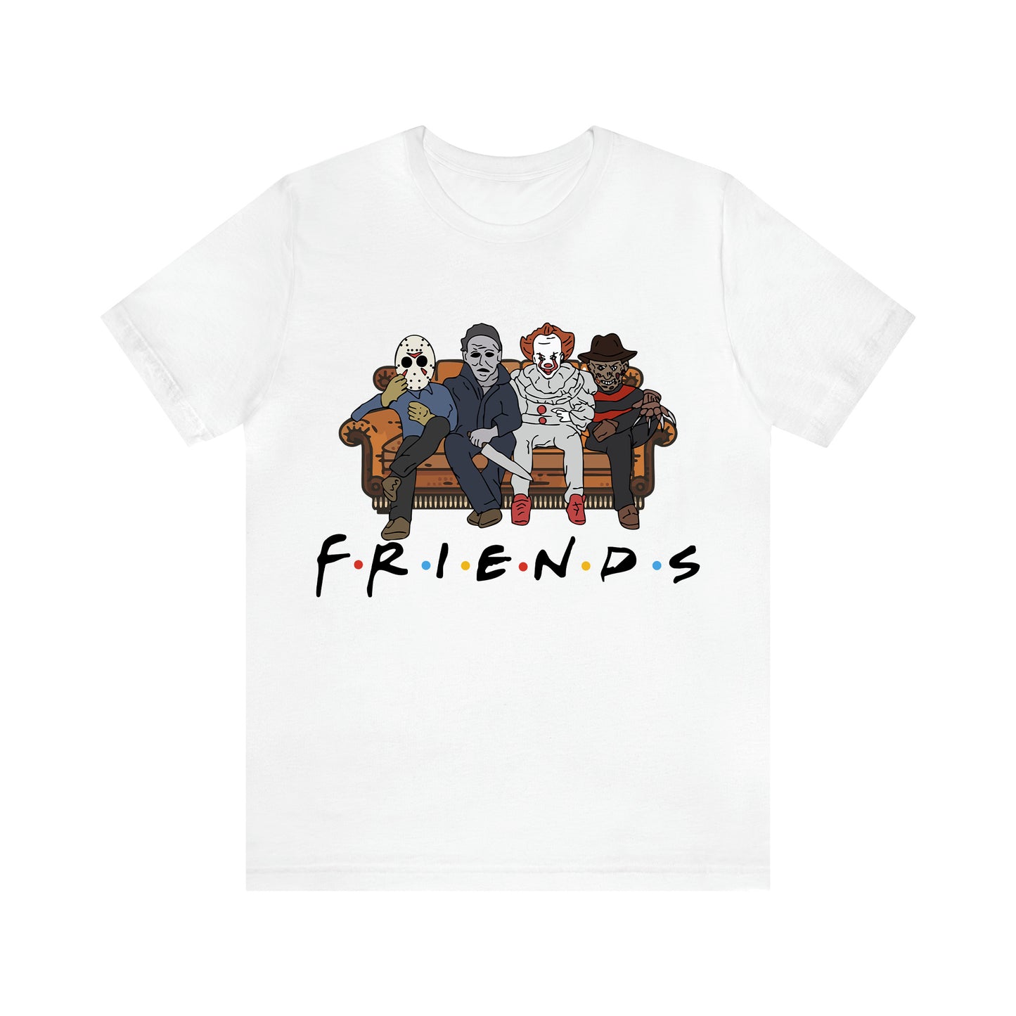 Horror Movie Friends - Unisex Halloween T-Shirt - Funny Gift Ideas