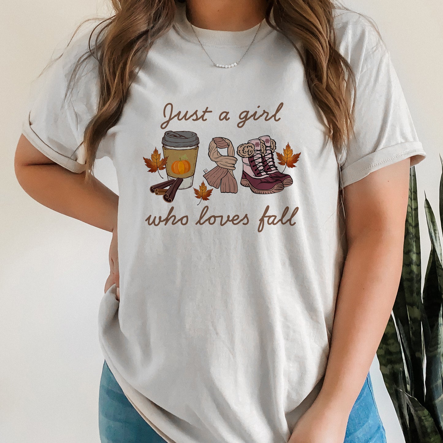 Just a Girl Who Loves Fall - Unisex Fall T-Shirt