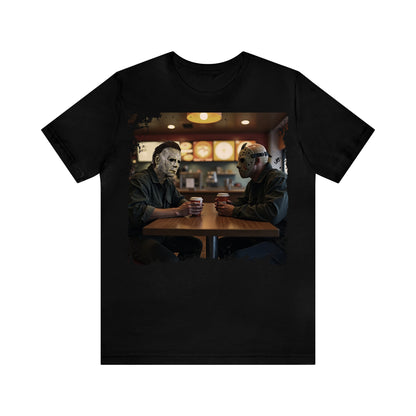 Michael & Jason Coffee Date - Unisex Halloween T-Shirt