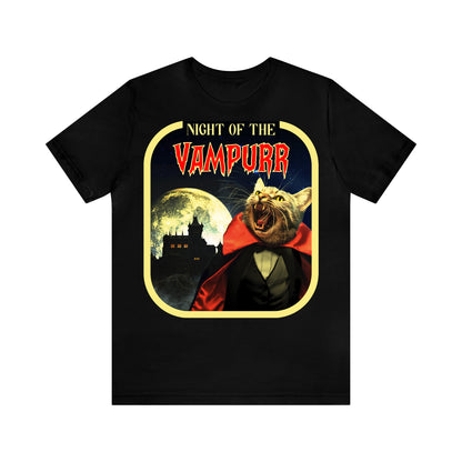 Night of the Vampurr Cat - Unisex Halloween T-Shirt