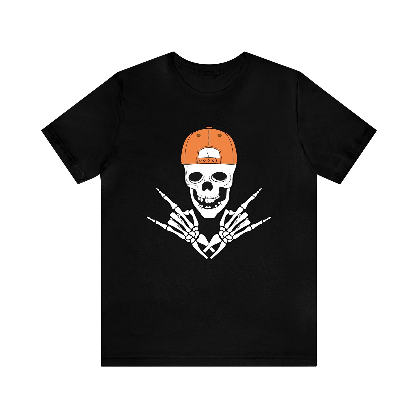 Rocker Skeleton - Unisex Halloween T-Shirt