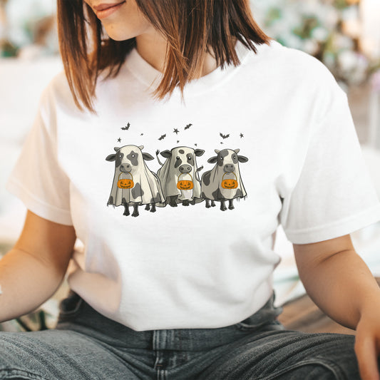 Trick or Treat Cows - Unisex Halloween T-Shirt