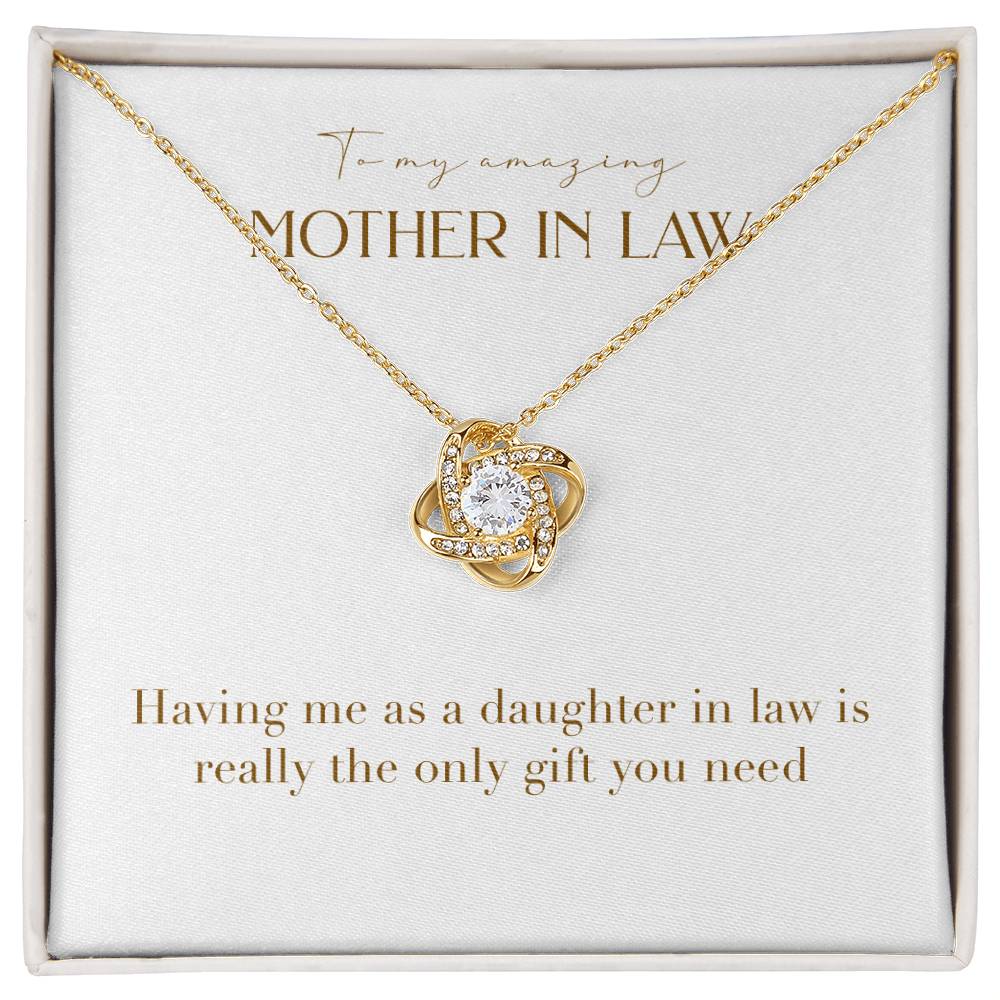 Unity Knot Necklace - Having Me As a Daughter In Law is Really The Only Gift You Need