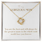 Unity Knot Necklace - You Are The Best and Will Always be The Greatest