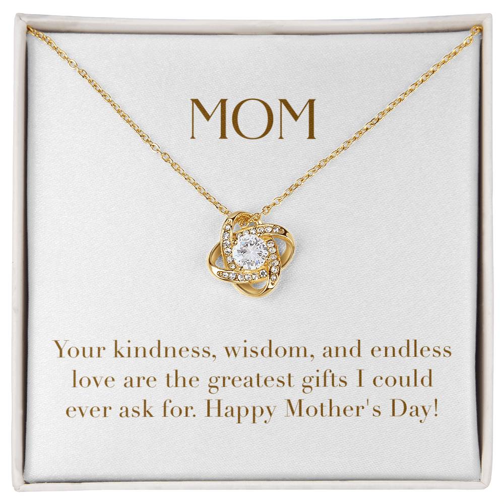 Unity Knot Necklace - Your Kindness Wisdom and Endless Love