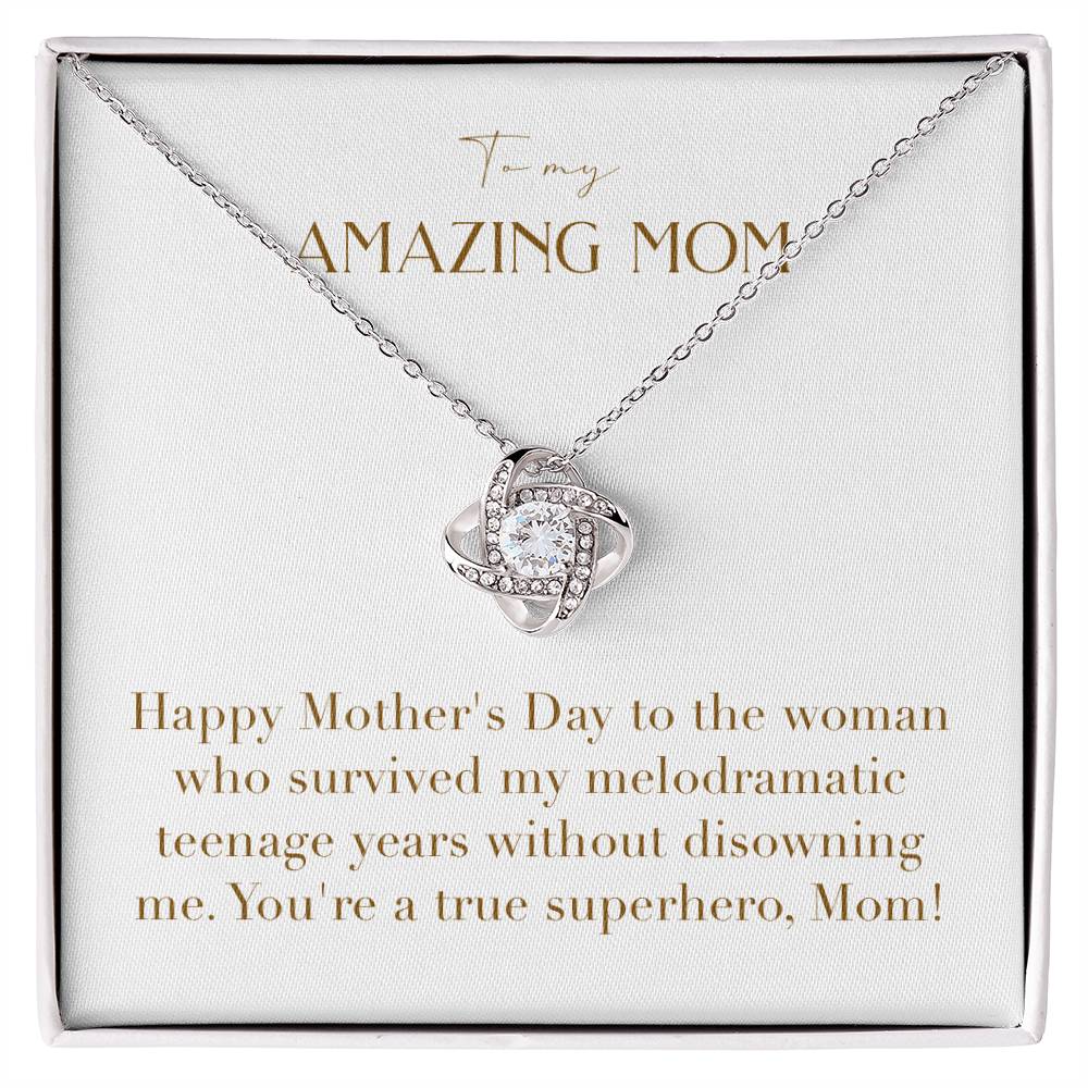 Unity Knot Necklace - Happy Mother's Day to the Woman Who Survived My Teenage Years