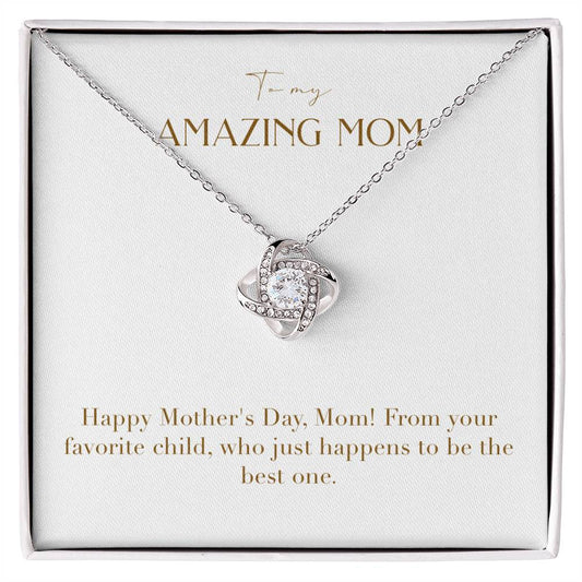 Unity Knot Necklace - Happy Mother's Day From Your Favorite Child
