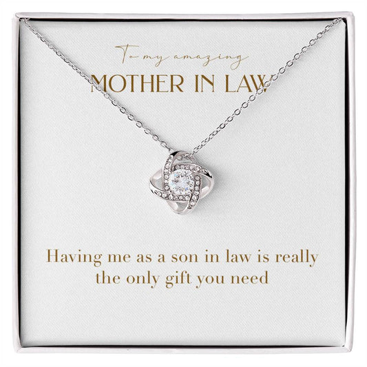 Unity Knot Necklace - Having Me As a Son In Law is Really The Only Gift You Need