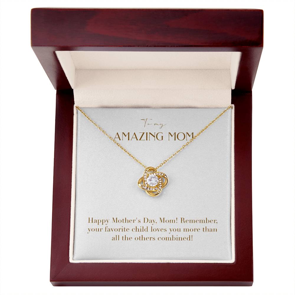 Unity Knot Necklace - Your Favorite Child Loves You More