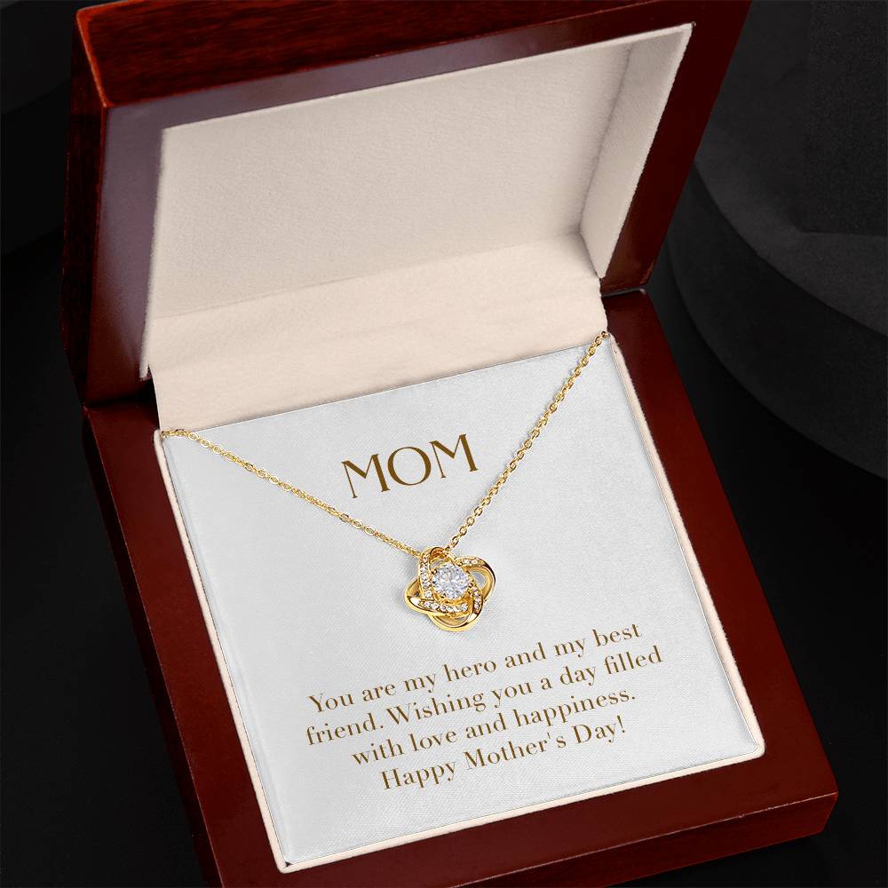 Unity Knot Necklace - You are My Hero and My Best Friend