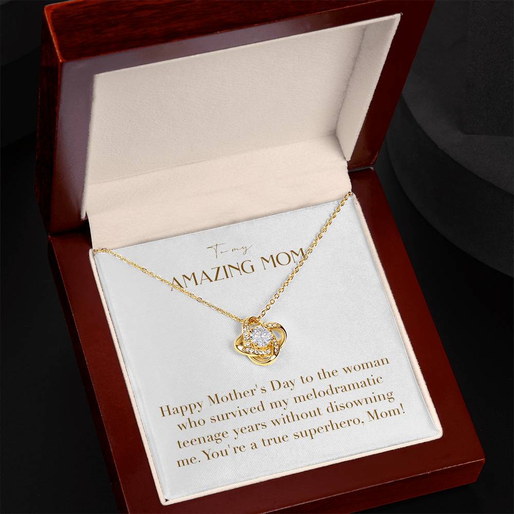 Unity Knot Necklace - Happy Mother's Day to the Woman Who Survived My Teenage Years