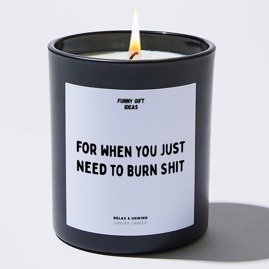 Funny Candles For When You Just Need to Burn Shit - Funny Gift Ideas