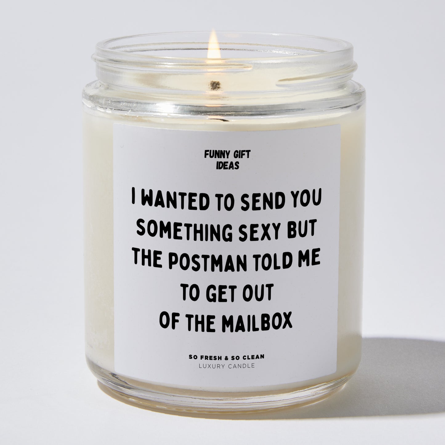 Anniversary Present - I Wanted to Send You Something but the Postman Told Me to Get Out of the Mailbox - Candle
