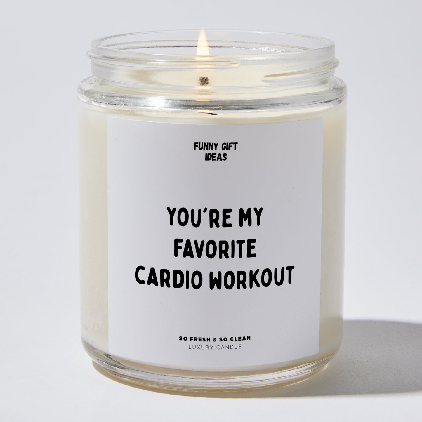 Anniversary Present - You're My Favorite Cardio Workout - Candle