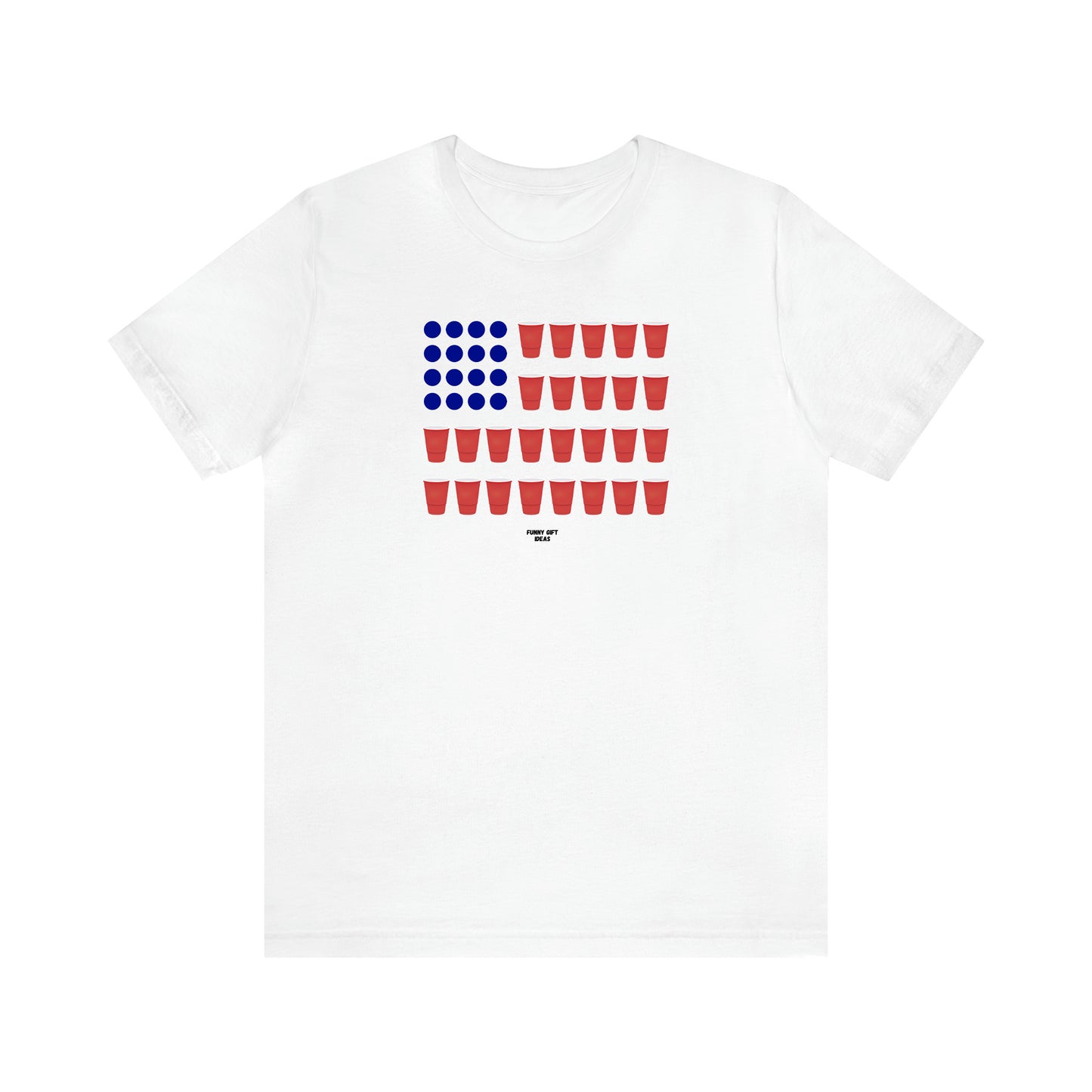 Men's T Shirts Bar Pong Flag - Funny Gift Ideas