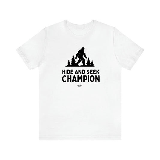 Men's T Shirts Hide and Seek Champion - Funny Gift Ideas